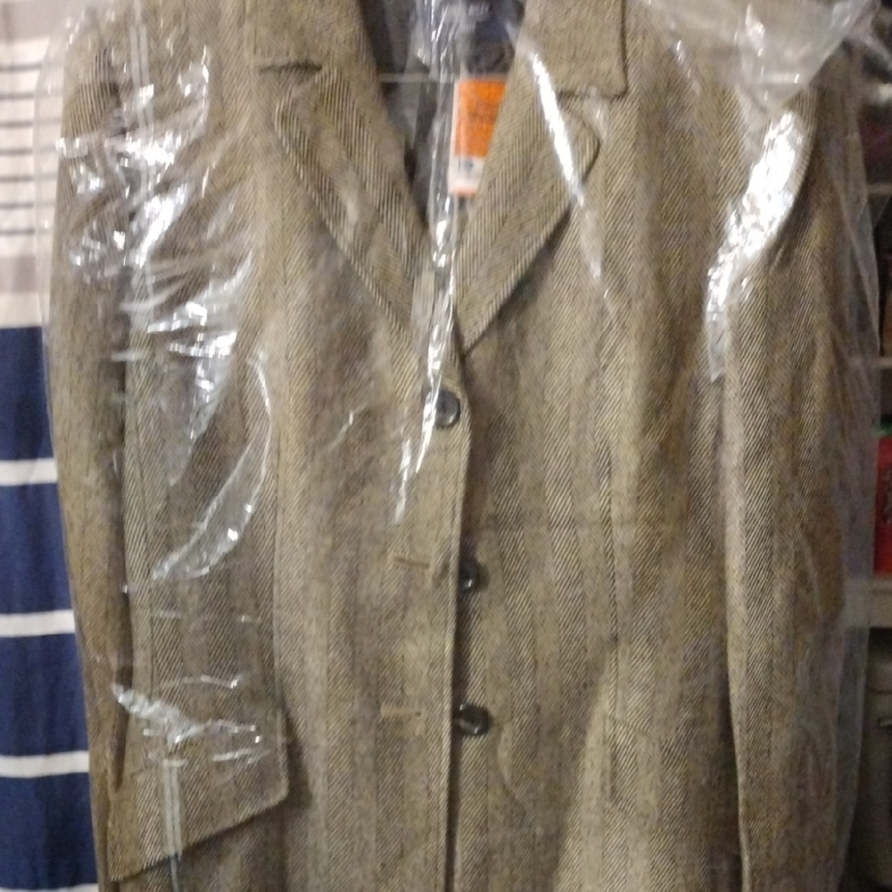 Jones Wear Tan Blazer Dress